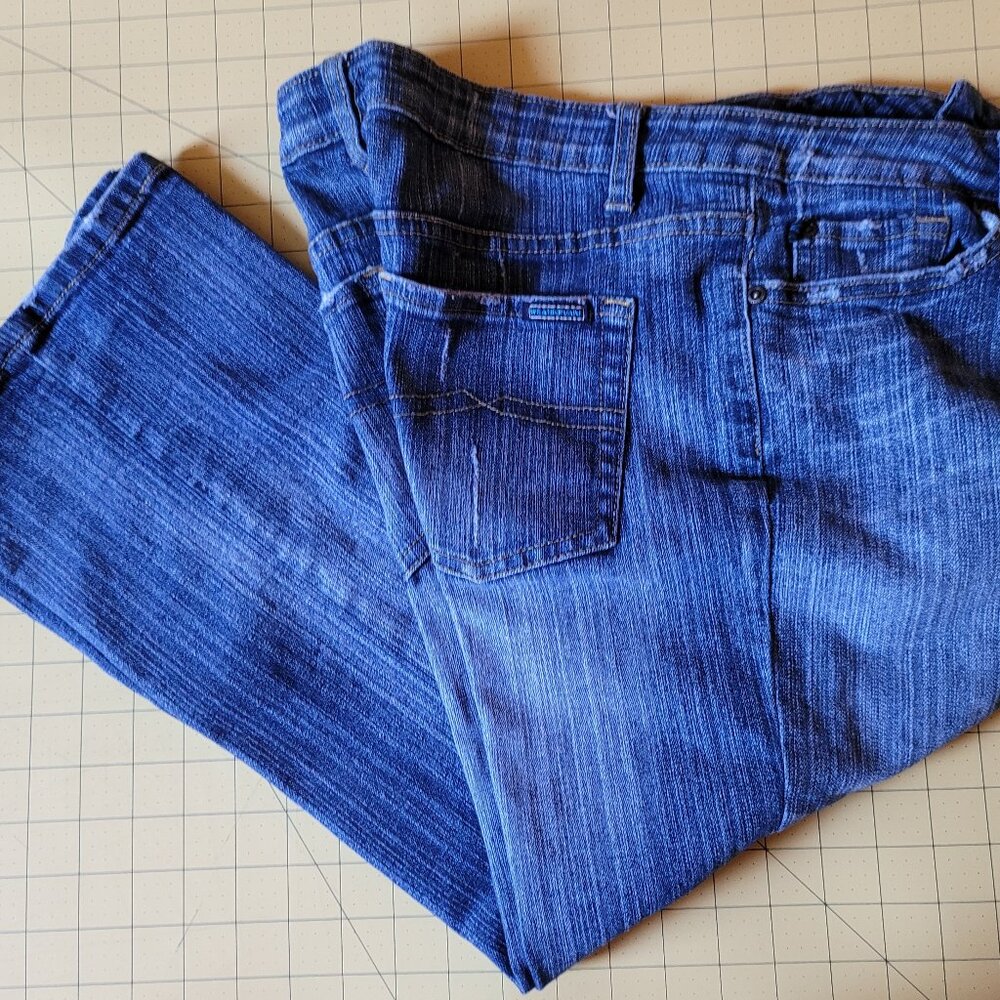 Weathervane Blue Jeans Cropped Junior Size 9